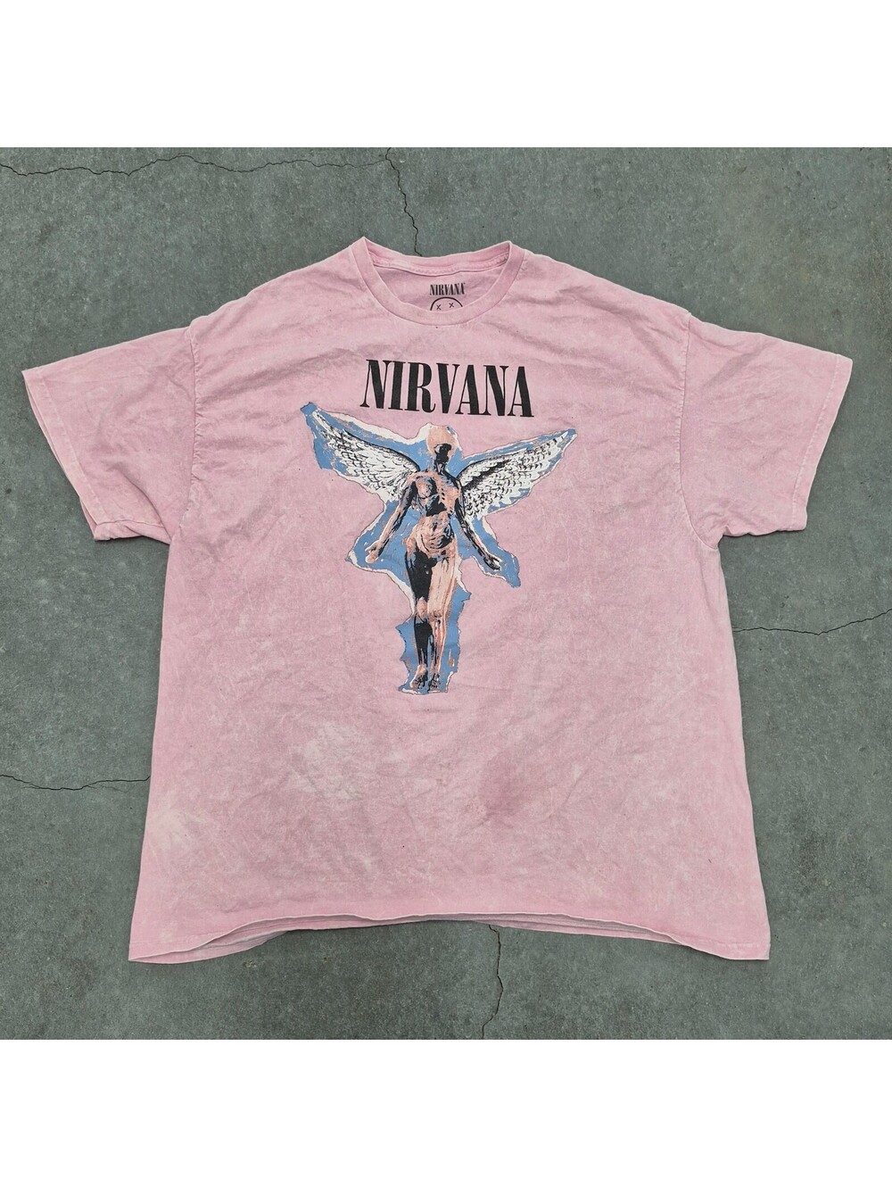 Nirvana Pink Tie Dye T Shirt